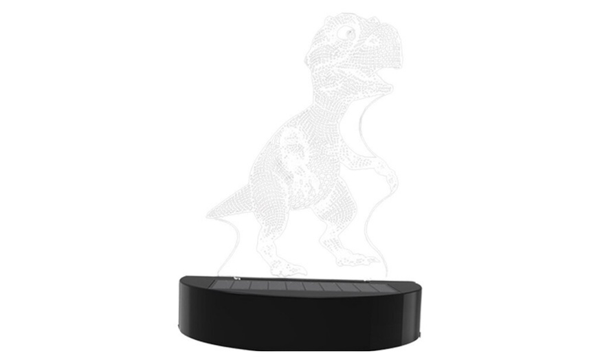 Image 5: Two, Four or Eight Solar Dinosaur LED Lights