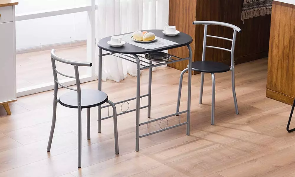 Three-Piece Dining Table and Chairs Set - Image 7