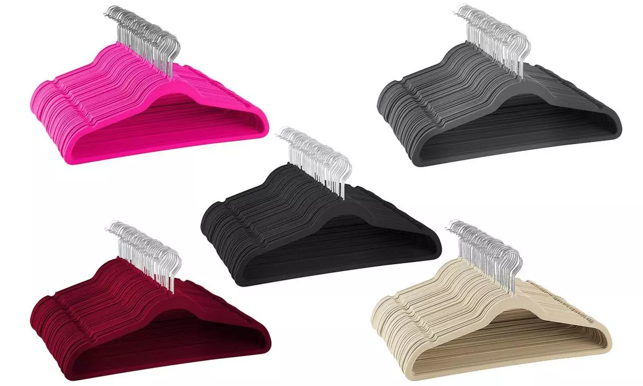 Space Saving Suit Hangers with Swivel Hook (25-, 50-, or 100-Pack) - Primary Image