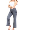 Image 13: Isaac Liev Women's Fold Over Waist or Ruched Palazzo Pants