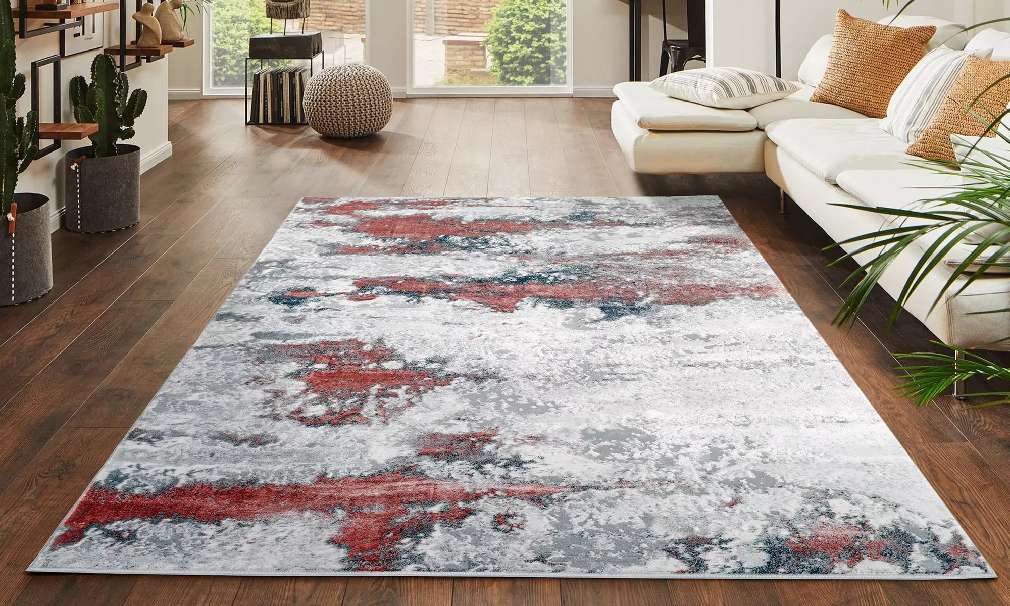 Modern Abstract Emperor Contemporary Thick Rug
