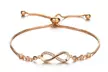 1 ou 2 bracelets d'amitié Crystal Infinity avec des cristaux - Second Medium