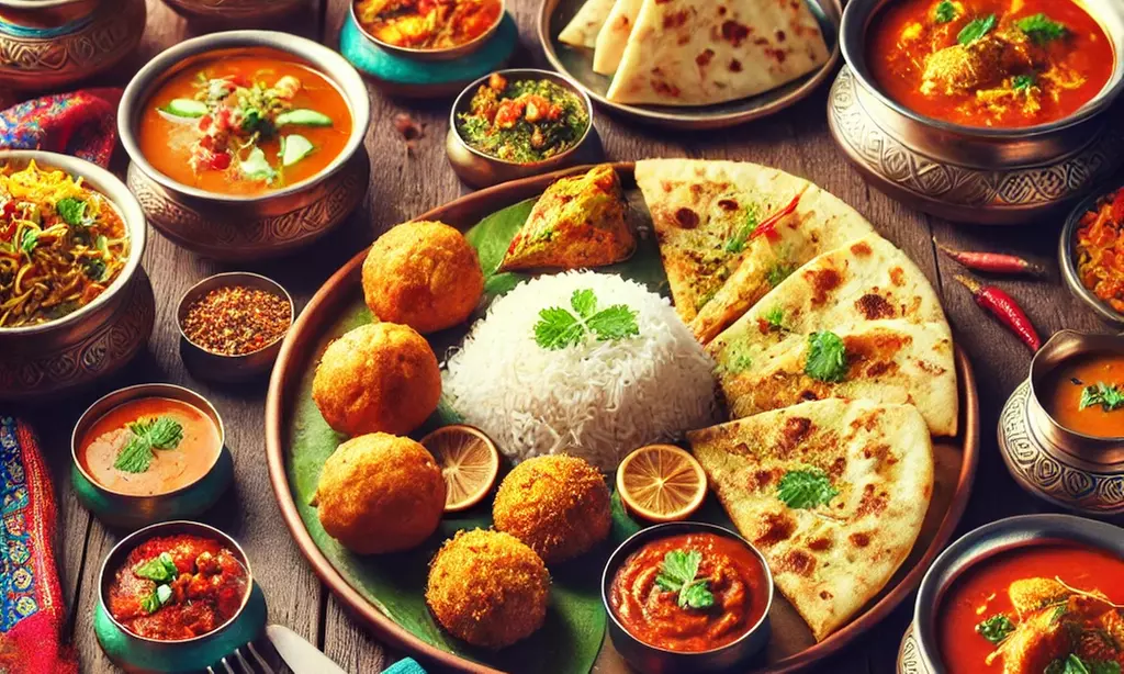 House Sharing Platter and a Main Indian Meal with Rice