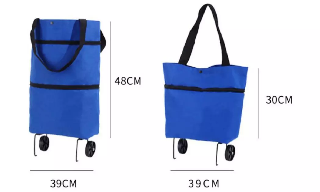 Sac et chariot de course à roulettes en 1 - Image 7