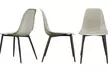 Ensemble de 2 ou 4 chaises scandinaves "Lily" Doosense, coloris au choix, livraison offerte - Image 3