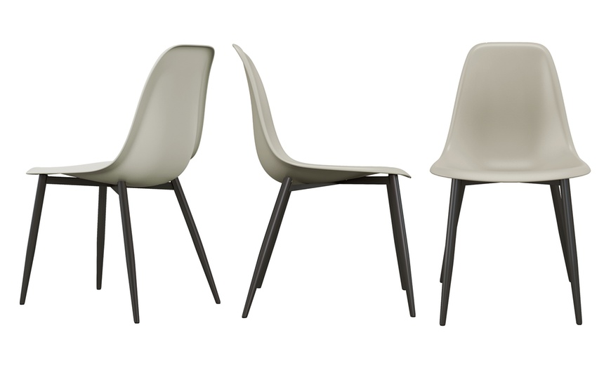 Image 3: Ensemble de 2 ou 4 chaises scandinaves "Lily" Doosense