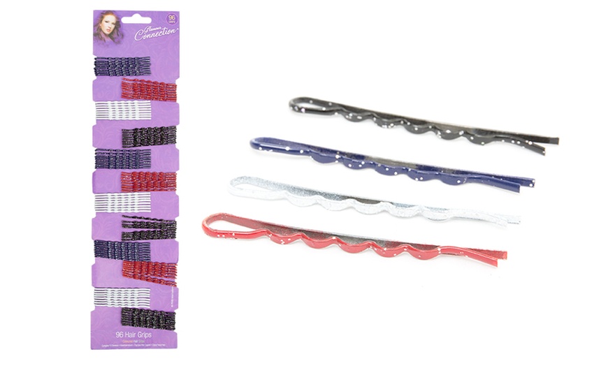 Image 2: Coloured Hair Grips