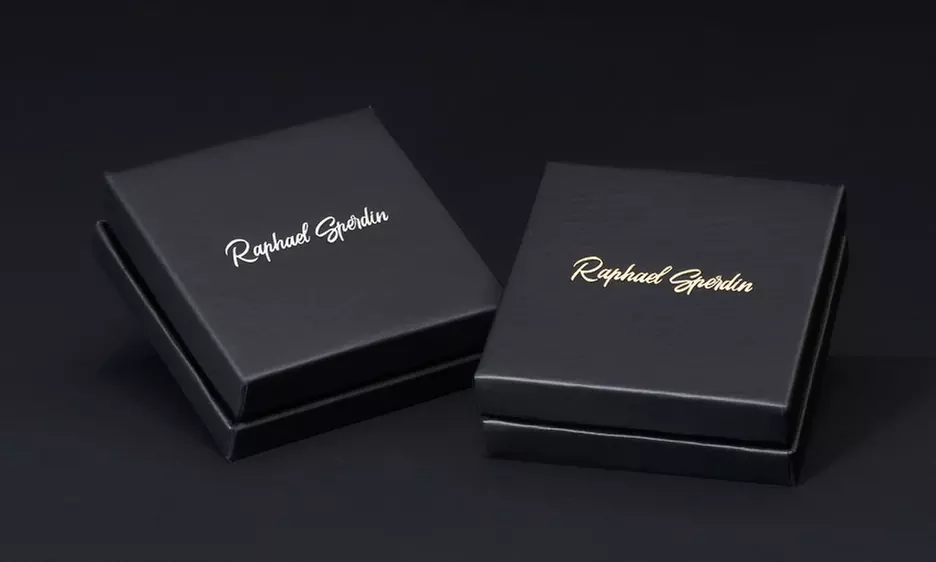 Boucles d'oreilles en argent sertis de cristaux autrichiens - Image 4