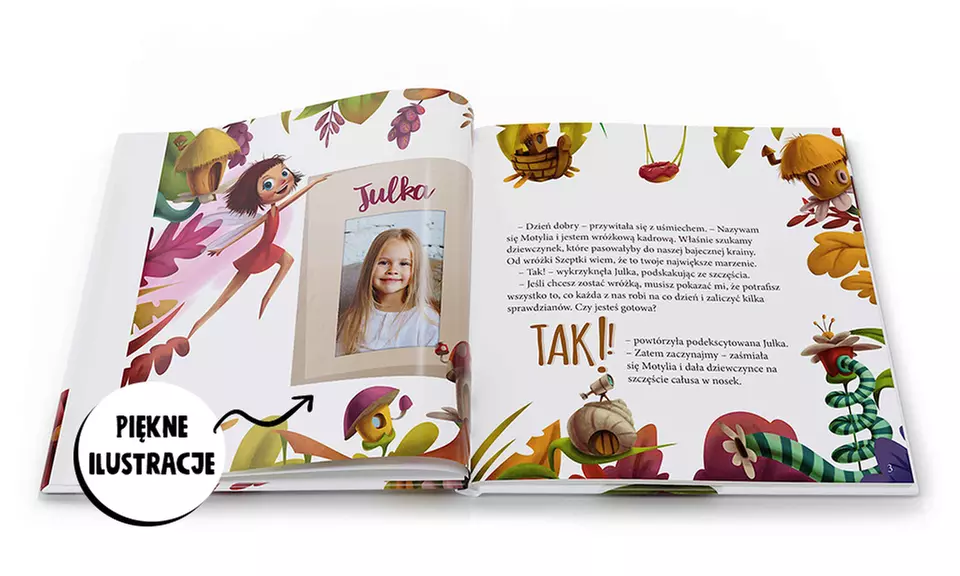 Personalizowana książeczka ze zdjęciem i imieniem dziecka
