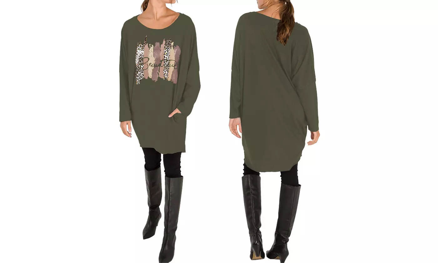 Leopard Print Baggy Top