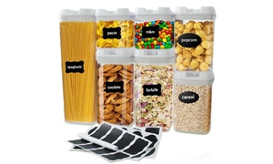 Seven-Piece Airtight Food Storage Container Set 