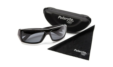 Set de 2 gafas de sol polarizadas de color negro con funda