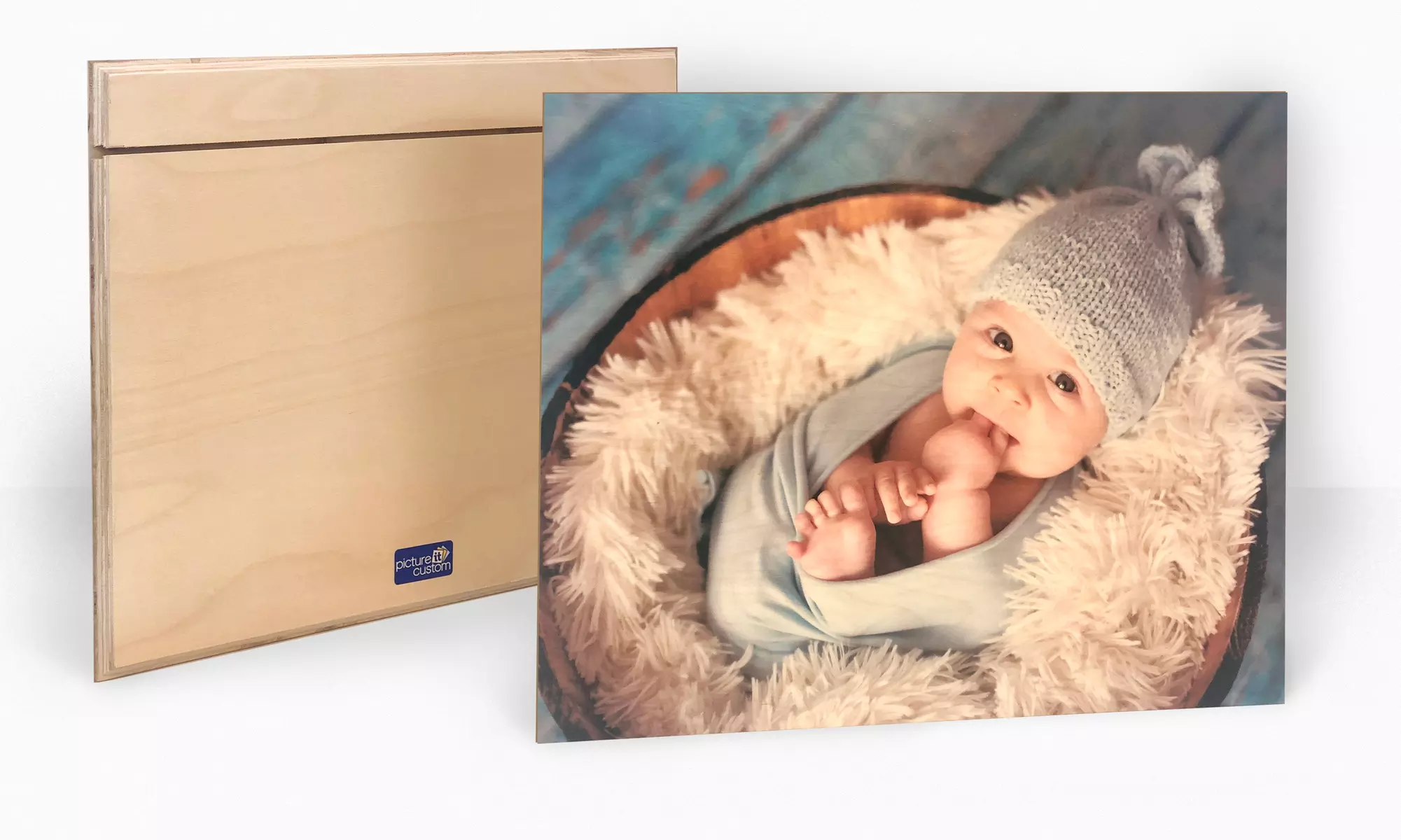 1 or 2 Personalized 5"x7", 8"x10", 11"x14", or 16"x20" Wood Photo Prints from Picture It Custom (Up to 71% Off) - Primary Image