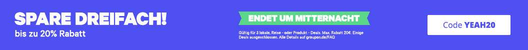 Groupon.de - Erhalte 20% Rabatt auf 3 lokale, 15% auf 3 Reise - und 10% auf Produkt - Deals IOS