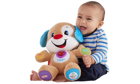 1 ou 2 peluches interactives Rires et Éveil de la marque Fisher-Price