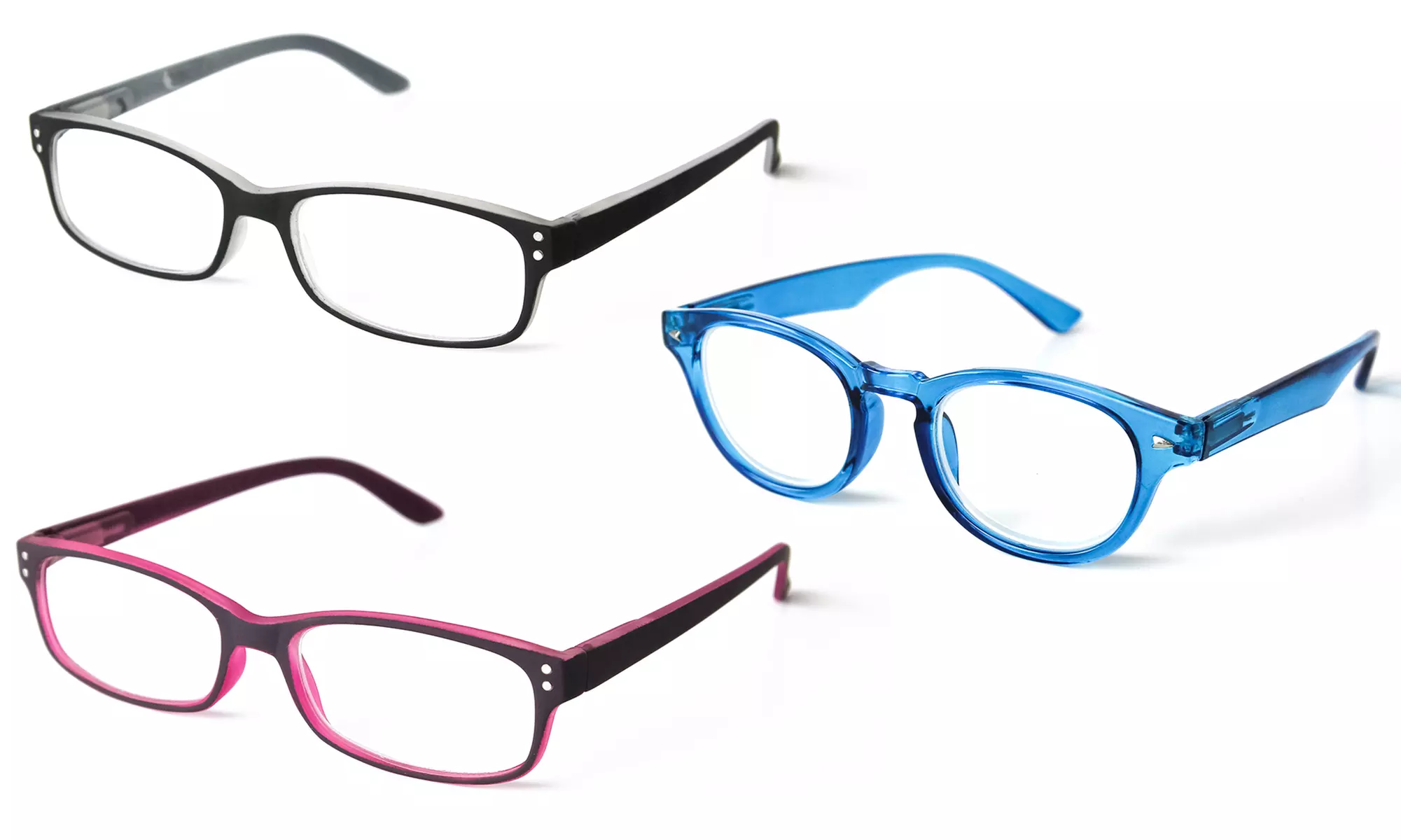 Optimum Optical Unisex Reading Glasses with Leather Case - Primary Image