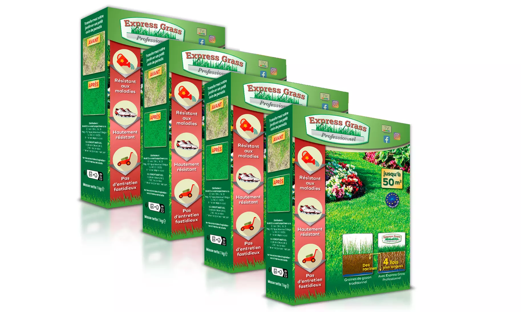 Graszaad voor een gazon