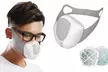Masque purificateur d'air avec ventilation électrique rechargeable à deux niveaux d'intensité ou lot de filtres - Image 2