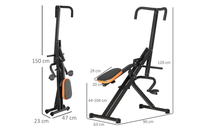 Image 6: HomCom Total Crunch and Squat Exercise Machine
