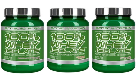 1 confezione di integratori proteici Scitec con capsule multi vitamine opzionali disponibili in vari gusti