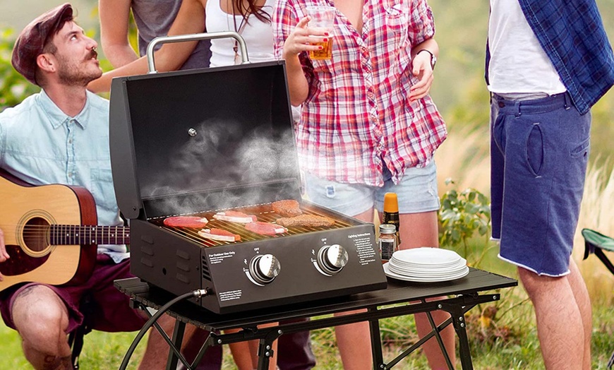 Image 17: Outsunny Tabletop BBQ Grill