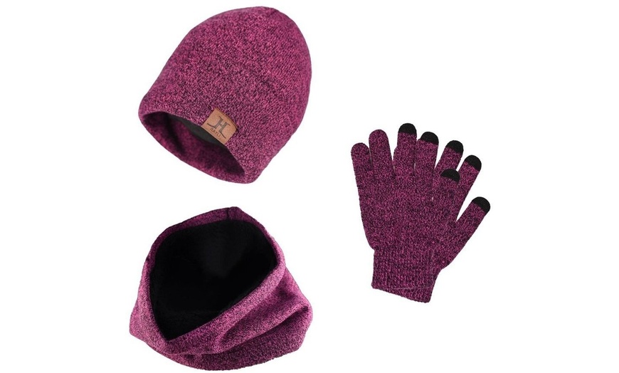 Image 2: Set de gorro, bufanda y guantes