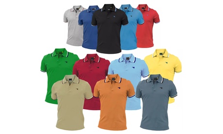 1 o 2 polo Diadora da uomo in 100% cotone disponibili in vari colori e 5 taglie