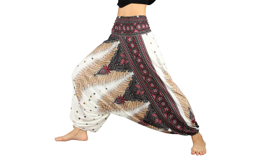 Image 3: Women's Printed Harem Trousers