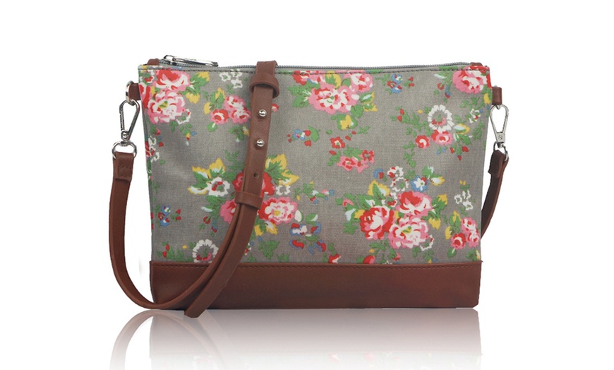 Image 8:  Printed Canvas Cross-Body Bags