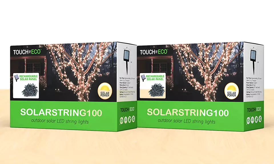 2-Pack of SolarString100 Solar LED Lights - Second Medium