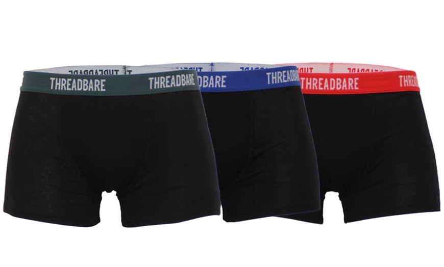 Image 17: Threadbare Boxers Three-Pack
