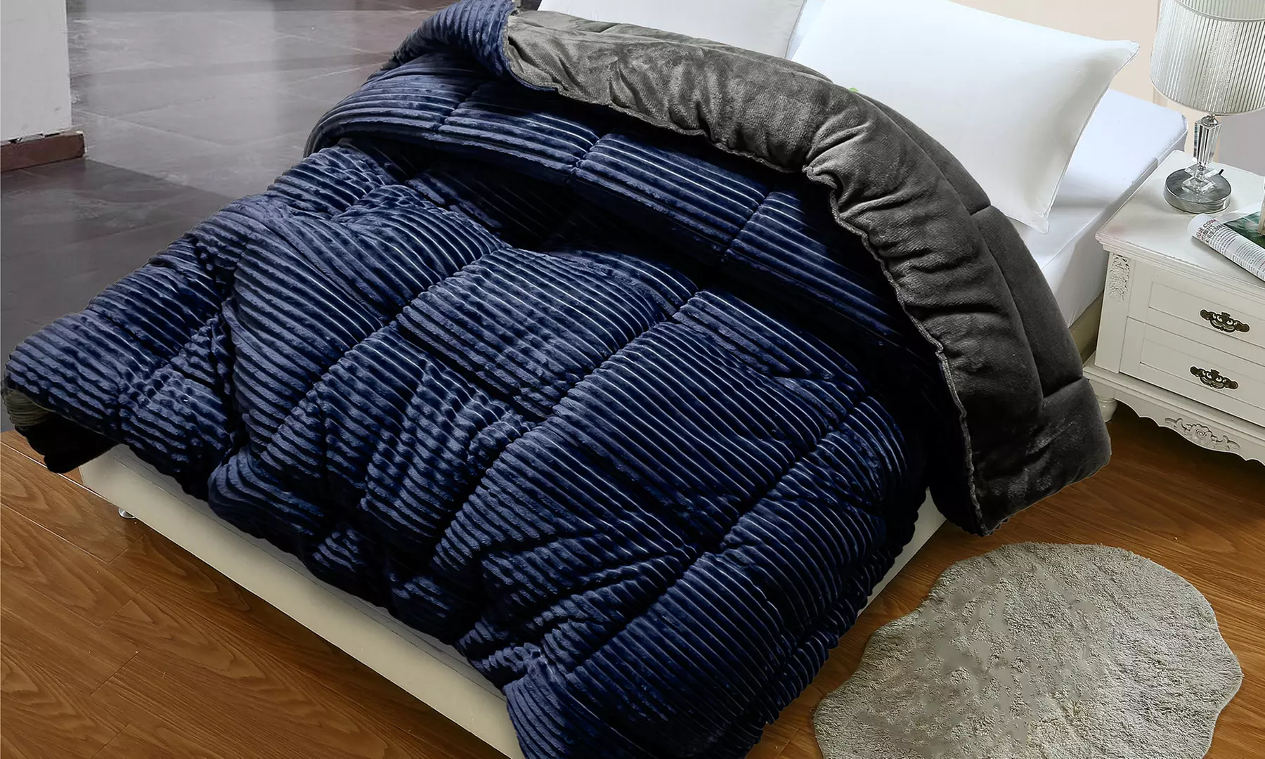 Couette "Coton Club" Sampur en velours côtelé