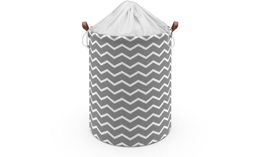 Image 32: Vinsani Drawstring Laundry Basket