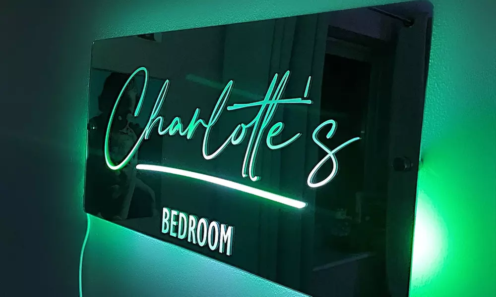 Custom Mirror Sign from Justyling