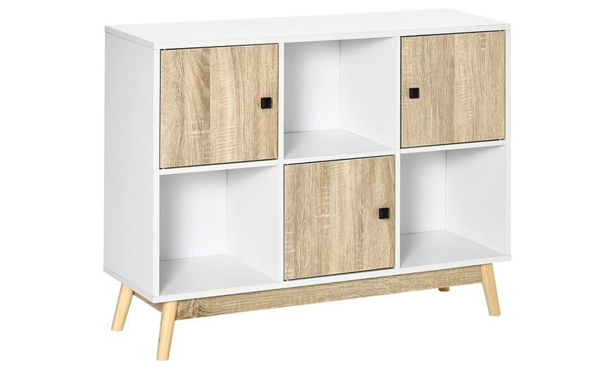 Image 3: HomCom Storage Cabinet