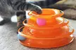 1 ou 2 jouets interactifs Tower Tracks à 3 niveaux et 3 balles pour chat - Second Medium
