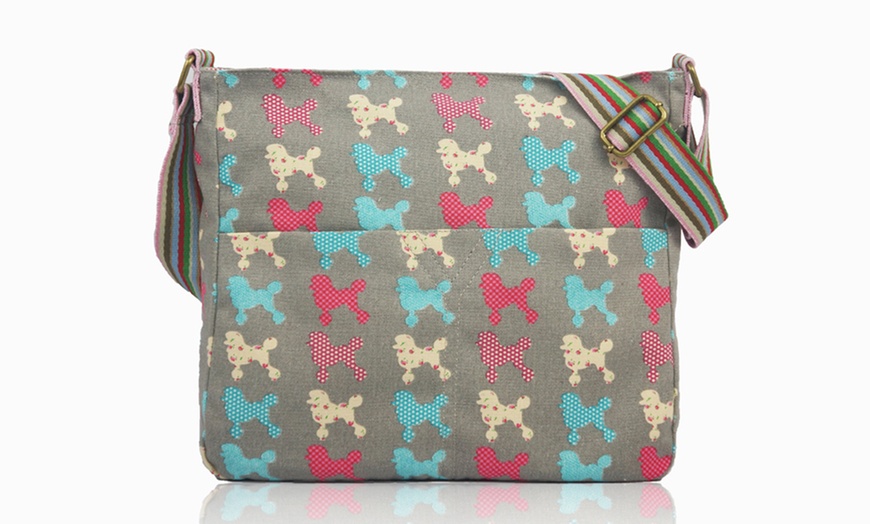 Image 18:  Printed Canvas Cross-Body Bags