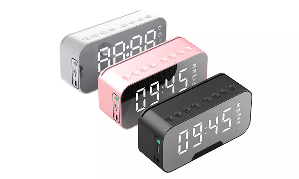 Radio réveil avec enceinte bluetooth et à écran LED - Primary Image