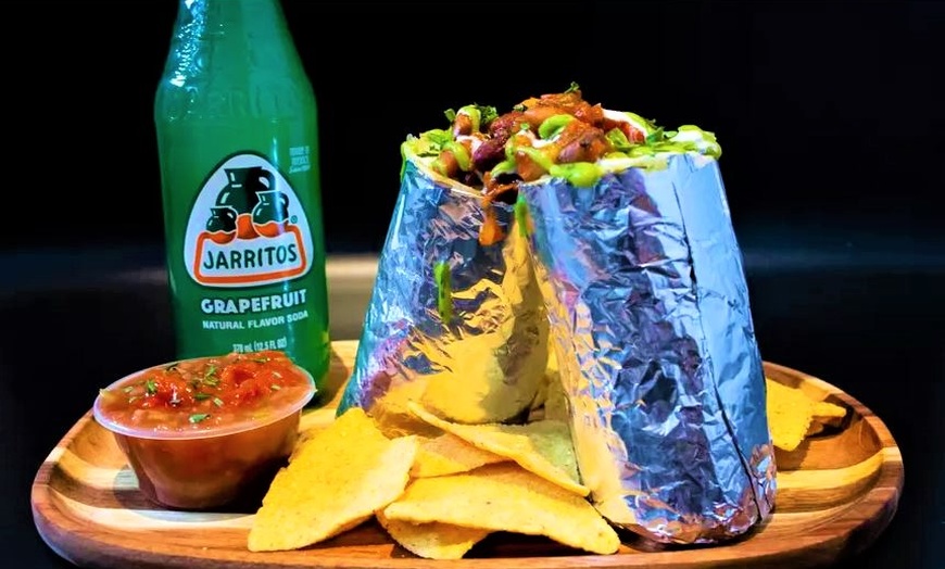 Image 1: Any Regular/Big Burrito With Choice of Soft Drink at Plan Burrito