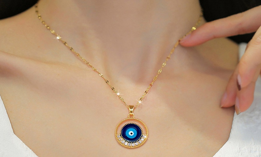 Image 2: Circular Eye Necklace