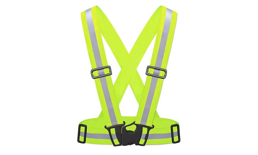 Image 4: Reflective Adjustable Safety Vest