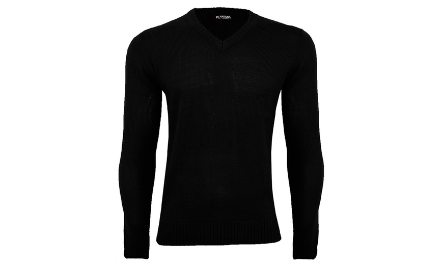 Image 3: Herren-Pullover mit V-Ausschnitt