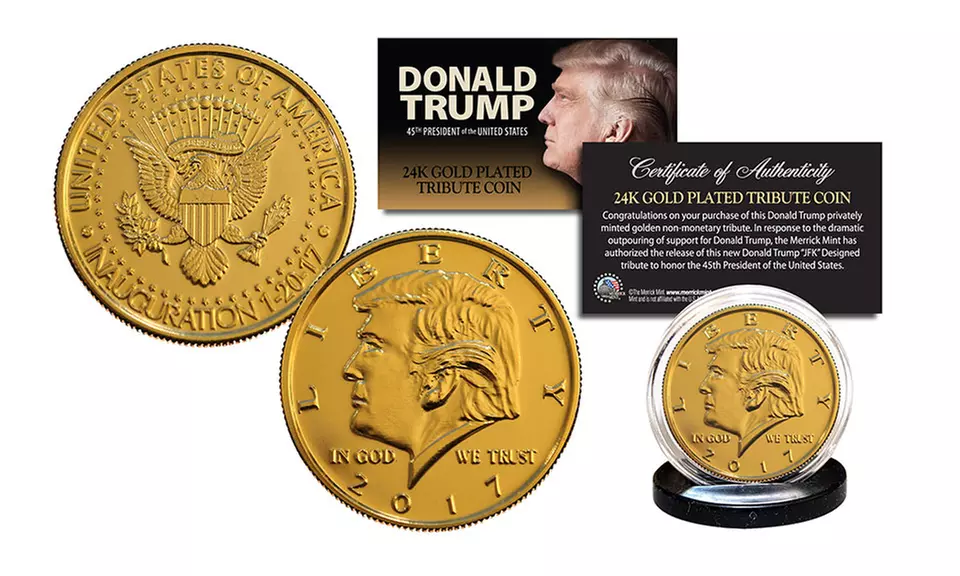 Donald Trump Inauguration 45th President of the U.S. 24K Gold-Clad Tribute Coin - Primary Image