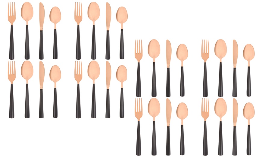 Image 4: Tower 16-Piece Cutlery Set