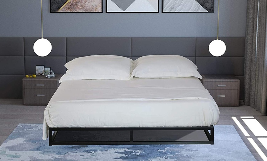 Image 2: Platform Bed with Optional Pocket Sprung Mattress