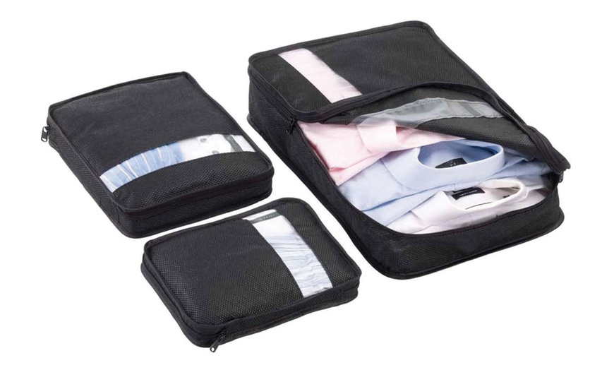 Image 2: Three-Piece Suitcase Organisers 