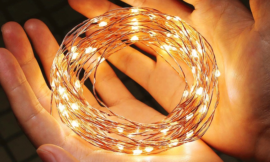 Image 6: Up to Four 100-LED String Lights