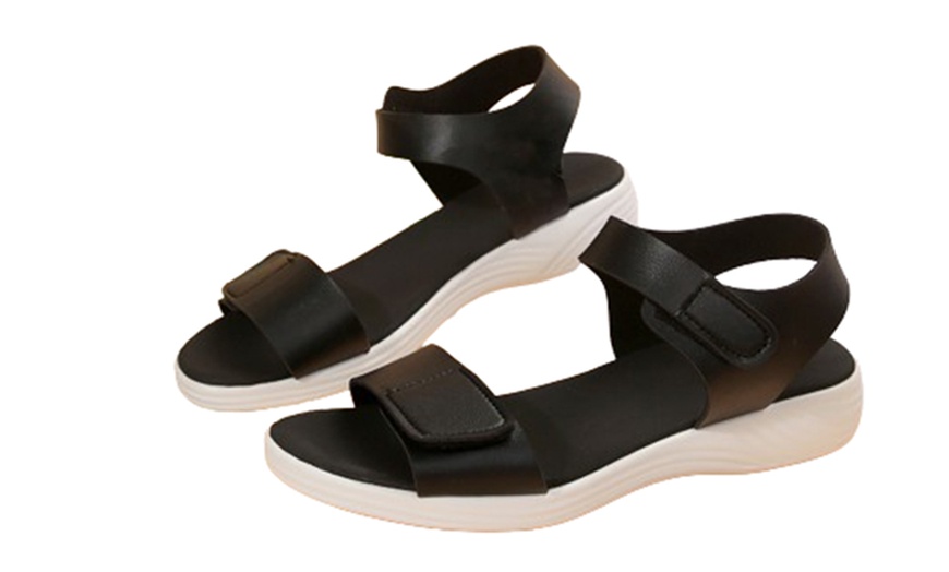 Image 5: Women's Open Toe Casual Wedge Sandals