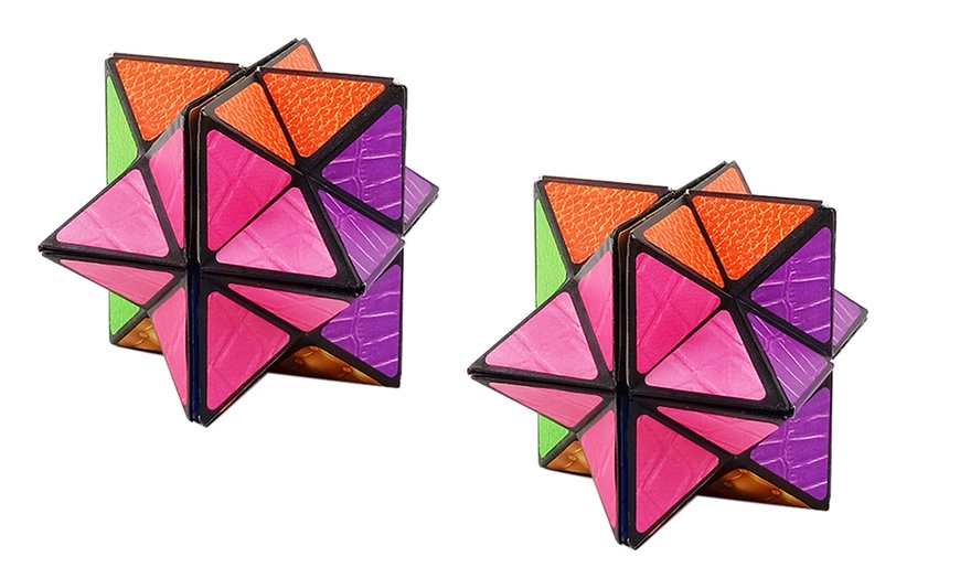 Image 10: Two Pieces Infinity Stress Relief Puzzle Cube