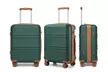1 à 4 bagages Kono en ABS : à l'unité (vanity, cabine, moyenne, grande) ou en ensembles modulables, livraison offerte - Second Medium